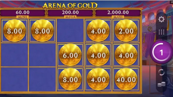 Arena Of Gold slot with wilds